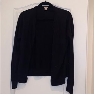 Black cardigan button up